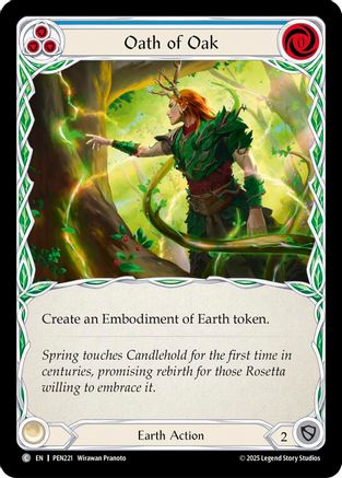 Oath Of Oak (Blue) (PEN221)  Rainbow Foil