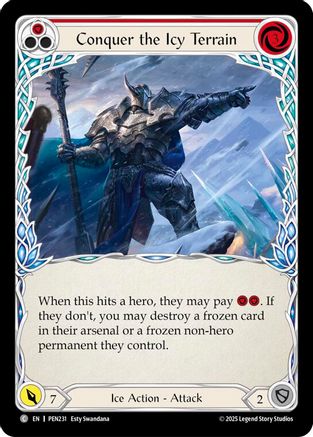 Conquer The Icy Terrain (Red) (PEN231)  Rainbow Foil
