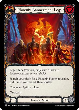 Phoenix Bannerman: Legs (Red) (PEN260)  Rainbow Foil