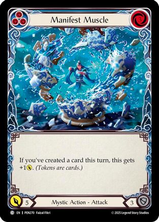 Manifest Muscle (Blue) (PEN270)  Rainbow Foil