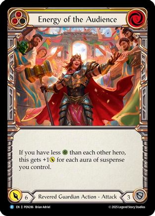 Energy Of The Audience (Yellow) (PEN286)  Rainbow Foil