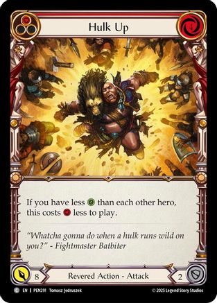 Hulk Up (Red) (PEN291)  Rainbow Foil
