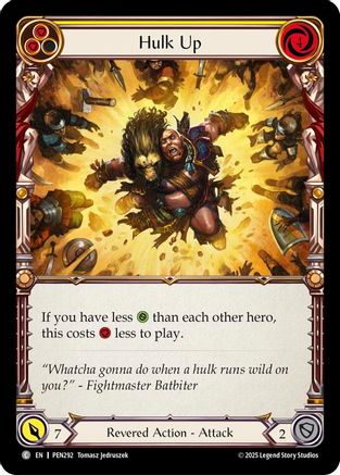 Hulk Up (Yellow) (PEN292)  Rainbow Foil