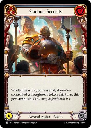 Stadium Security (Blue) (PEN296)  Rainbow Foil