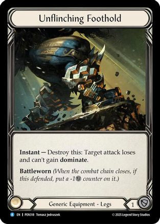 Unflinching Foothold (PEN318)  Cold Foil