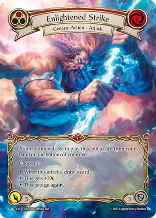 Enlightened Strike (Red) (Extended Art) (ANQ000) (ANQ000)  Cold Foil