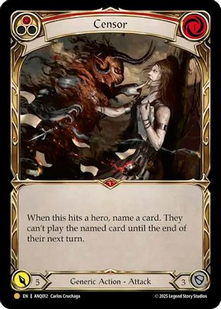 Censor (Red) (ANQ012) (ANQ012)  Cold Foil