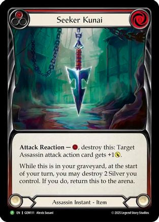 Seeker Kunai (Red) (GEM111)  Cold Foil