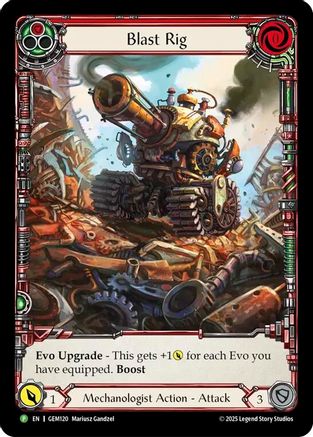 Blast Rig (Red) (GEM120)  Rainbow Foil