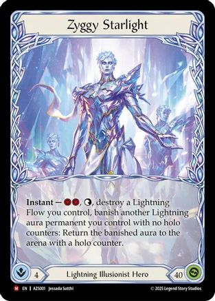 Zyggy Starlight (AZS001)  Rainbow Foil