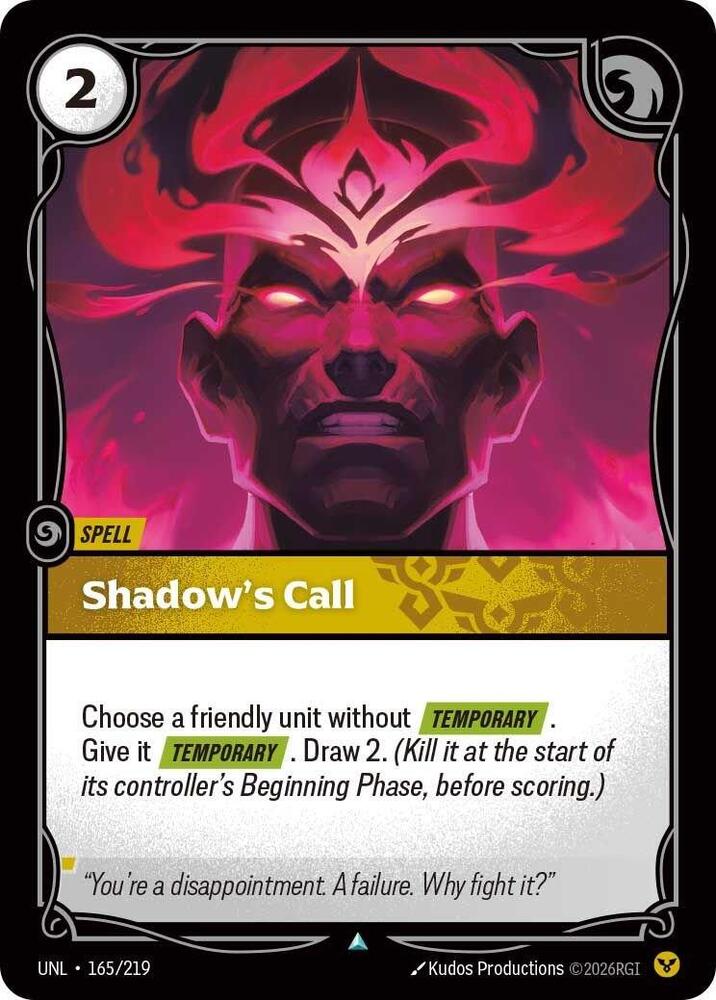 Shadows Call Rainbow Foil