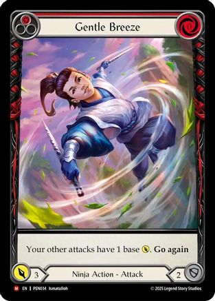 Gentle Breeze (Red) (Extended Art) (PEN034)  Rainbow Foil