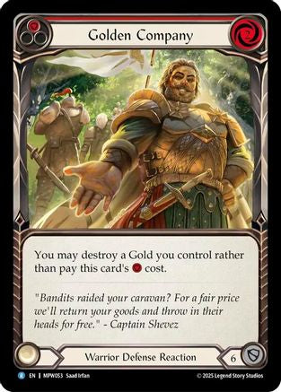 Golden Company (Red) (MPW053)  Rainbow Foil