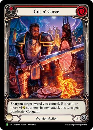 Cut N' Carve (Red) (Extended Art) (LGS447)  Rainbow Foil