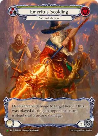 Emeritus Scolding (Yellow) (Marvel) - TNP008 (TNP008)  Rainbow Foil