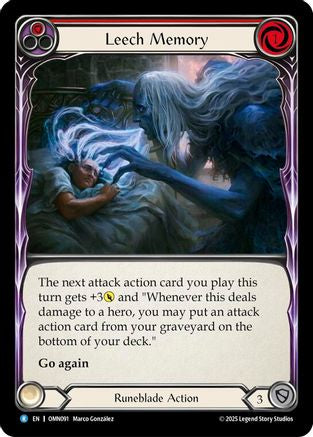Leech Memory (Red) (OMN091)  Rainbow Foil