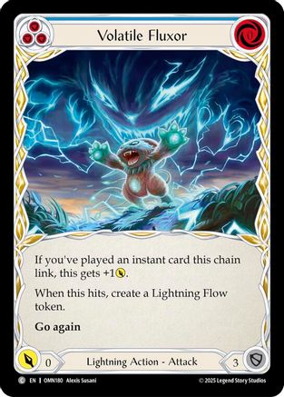 Volatile Fluxor (Blue) (OMN180)  Rainbow Foil