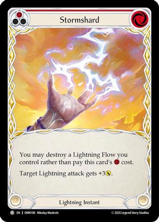 Stormshard (Red) (OMN190)  Rainbow Foil