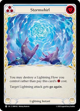 Stormwhirl (Blue) (OMN192)  Rainbow Foil