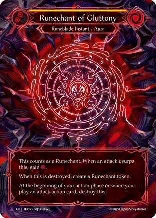 Runechant of Gluttony (Yellow)(Marvel) (IAR153-MV)  Cold Foil