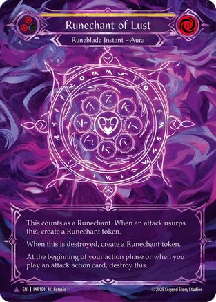 Runechant of Lust (Yellow)(Marvel) (IAR154-MV)  Cold Foil