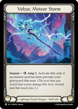 Volzar, Meteor Storm (GEM144)  Cold Foil