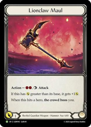 Lionclaw Maul (GEM145)  Cold Foil