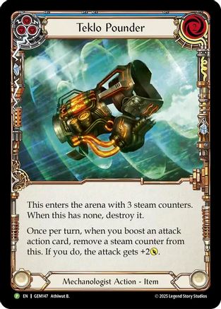 Teklo Pounder (Blue) (GEM147)  Cold Foil