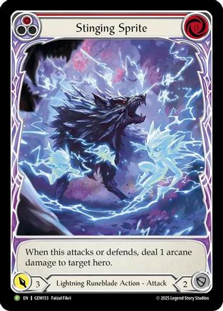 Stinging Sprite (Red) (GEM153)  Rainbow Foil