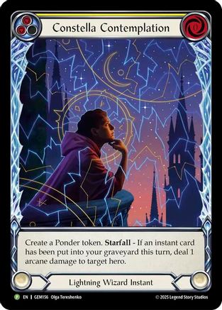 Constella Contemplation (Yellow) (GEM156)  Rainbow Foil