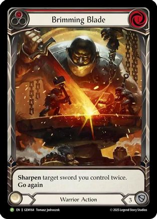 Brimming Blade (Red) (GEM164)  Rainbow Foil