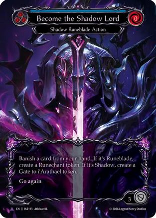 Become the Shadow Lord (Marvel) (IAR113)  Cold Foil