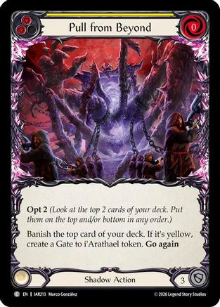 Pull from Beyond (Yellow) (IAR213)  Rainbow Foil