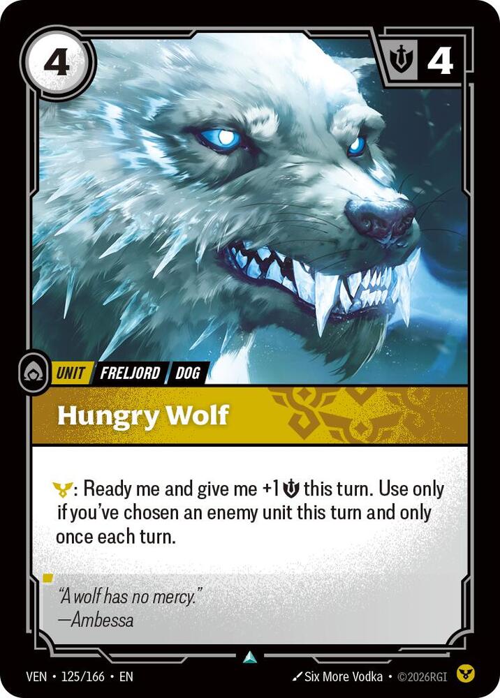 Hungry Wolf Rainbow Foil