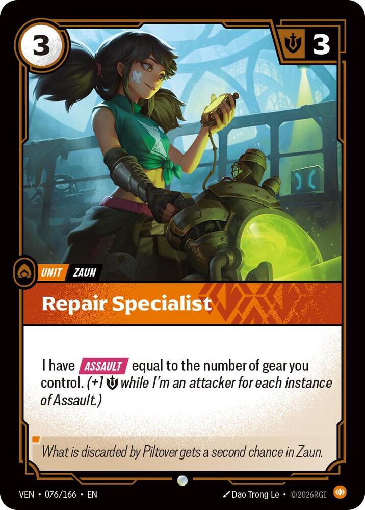 Repair Specialist Rainbow Foil
