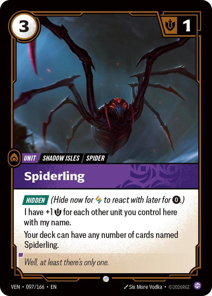 Spiderling Rainbow Foil