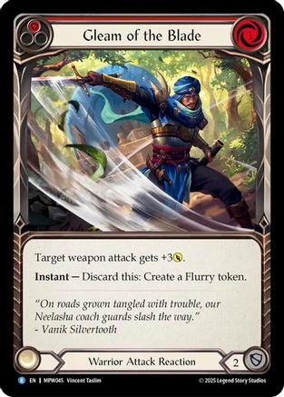 Gleam of the Blade (Red) (MPW045)  Rainbow Foil