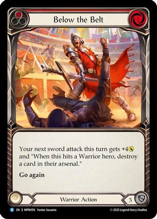 Below the Belt (Red) (MPW059)  Rainbow Foil