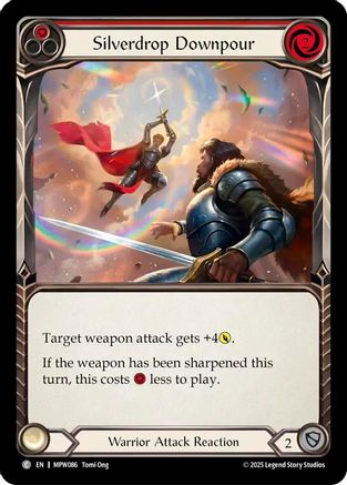 Silverdrop Downpour (Red) (MPW086)  Rainbow Foil