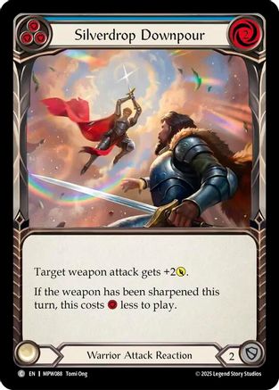 Silverdrop Downpour (Blue) (MPW088)  Rainbow Foil