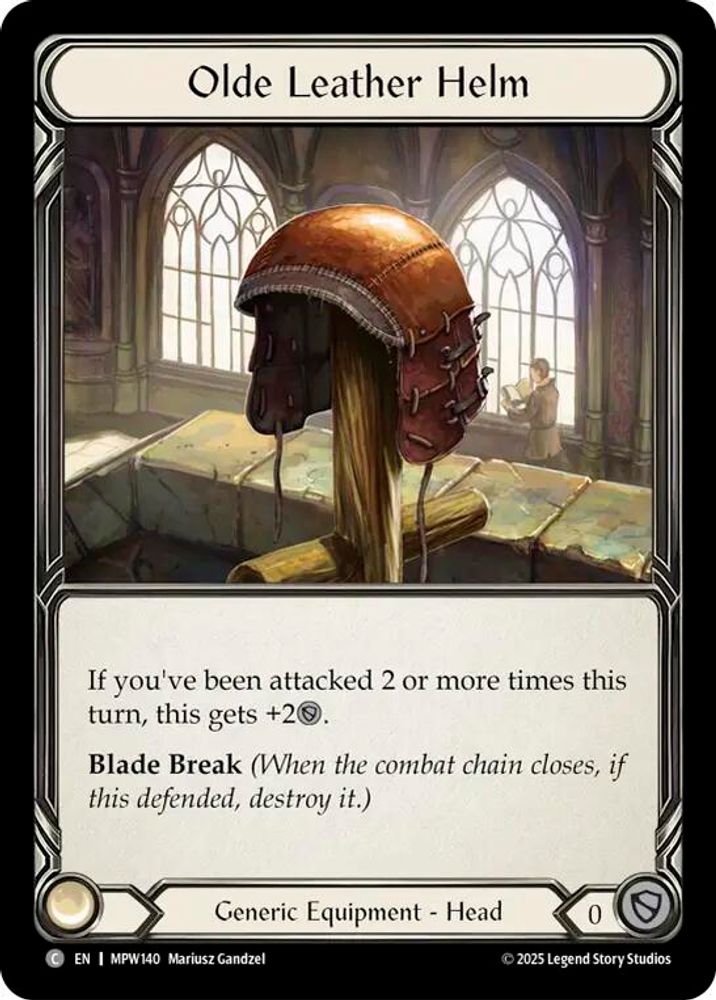 Olde Leather Helm (MPW140)  Cold Foil
