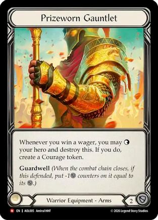 Prizeworn Gauntlet (AOL005)  Rainbow Foil