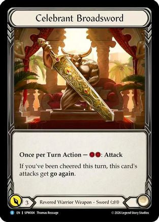 Celebrant Broadsword (SPW004)  Rainbow Foil