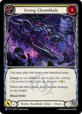 Vexing Gloomblade (Yellow) (IAR118)