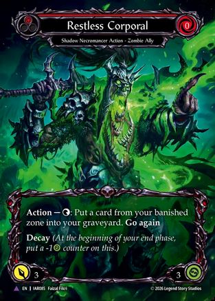 Restless Corporal (Marvel) (IAR085)  Cold Foil