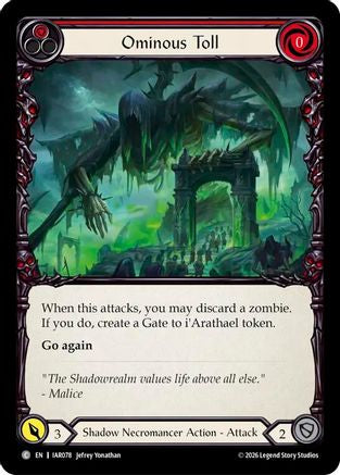 Ominous Toll (Red) (IAR078)  Rainbow Foil