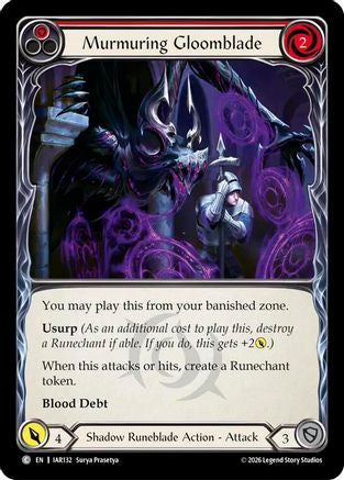 Murmuring Gloomblade (Red) (IAR132)  Rainbow Foil