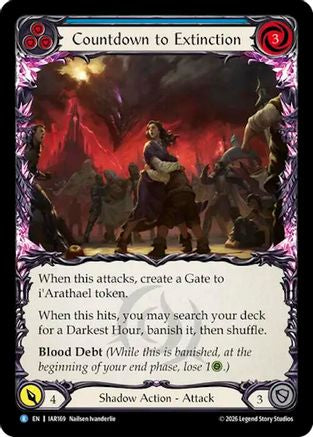 Countdown to Extinction (Blue) (IAR169)  Rainbow Foil