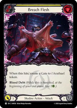 Breach Flesh (Yellow) (IAR183)  Rainbow Foil