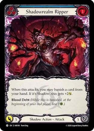 Shadowrealm Ripper (Blue) (IAR199)  Rainbow Foil